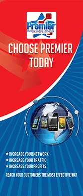 Banner ad design emphasizing two main brand colors that complement each other for a cohesive, recognizable look.