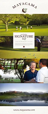 Banner ad using multiple images to showcase a company’s offerings or destination, giving viewers a visual sense of the experience.