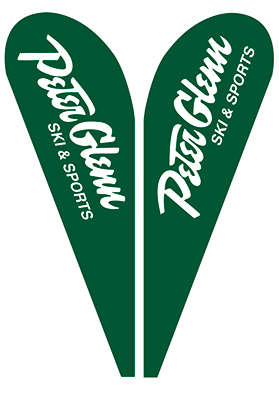 Portable teardrop flag setup for outdoor promotions