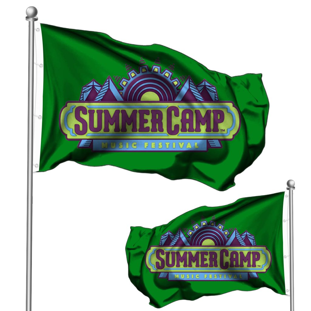 Comparison of lightweight see-through flags and premium double-sided flags.