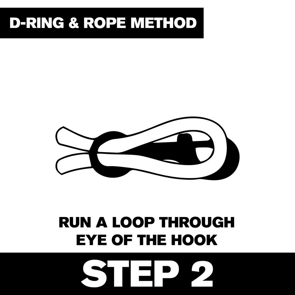 Step 2: Run a loop through the eye of the hook