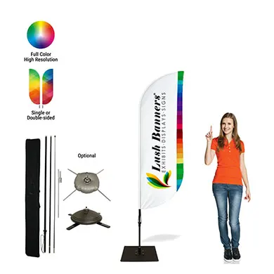 Steps to order custom single or double-sided flags