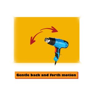 Step 5: Gently steam or iron the fabric using slow back-and-forth motions with medium pressure.