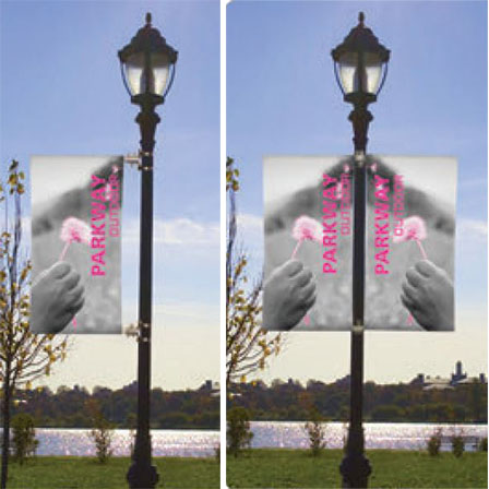 Single or Double-Sided Pole Banners?