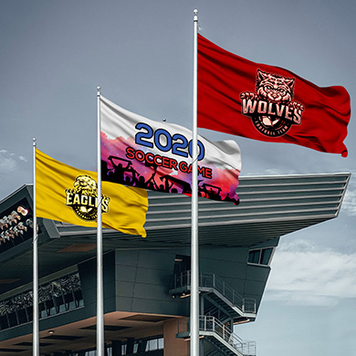 Choose Between an Indoor or Outdoor Custom Double Sided Flag