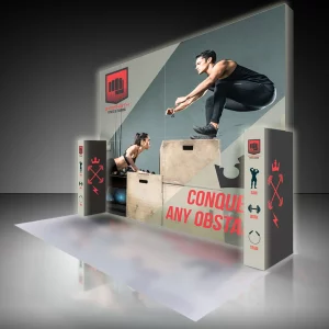 Bright LED Backlit Display w/ Side Walls