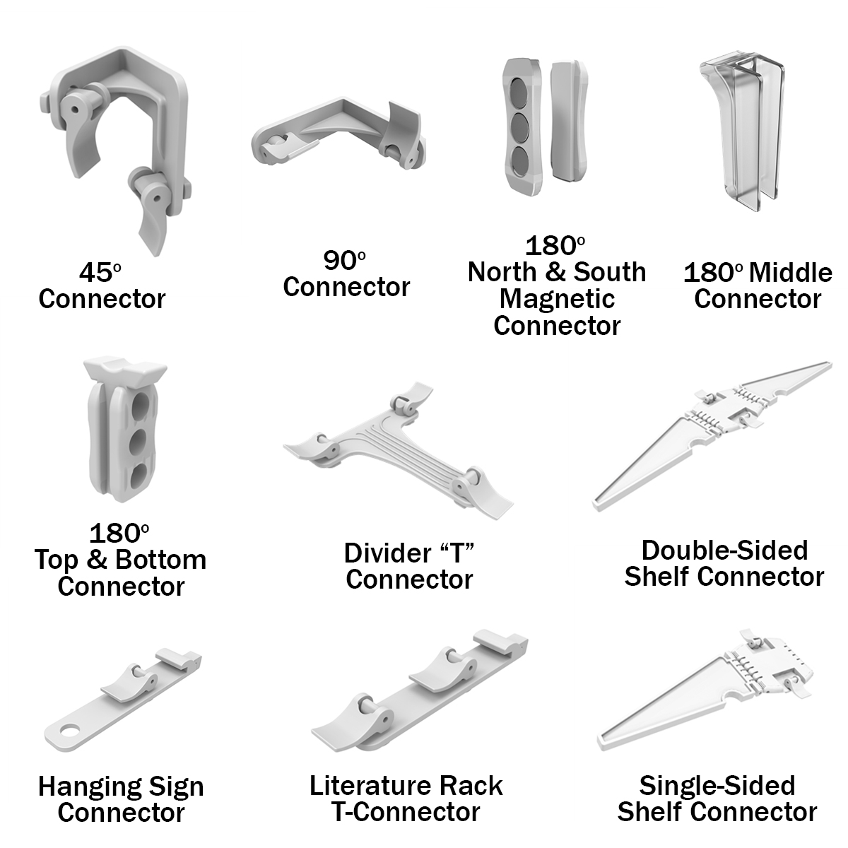 Brite-Lite Lightbox Display Connectors
