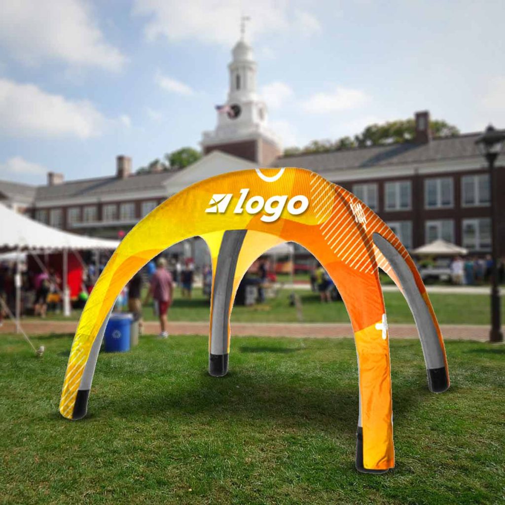 Custom advertising inflatable, high-quality material, easy air pump setup.