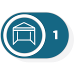 1. Decide on the Tent Size that you will need