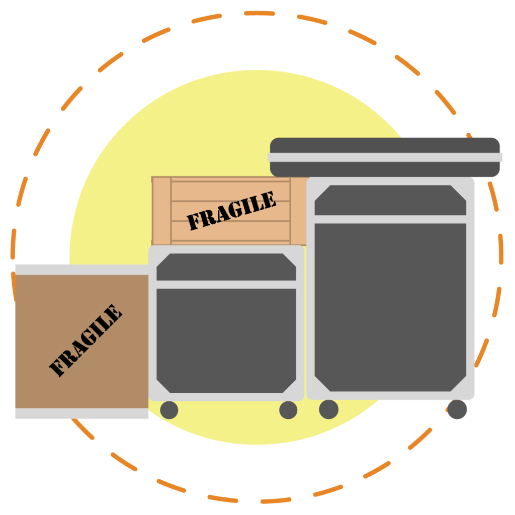 Use quality shipping cases for valuable items