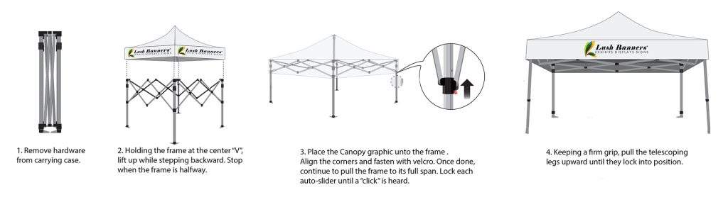 Trade Show Canopy Tents Are Easy to Carry, Store, and Set Up