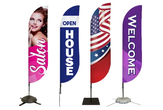 Simplify Your Marketing With Pre-Designed Feather Flags