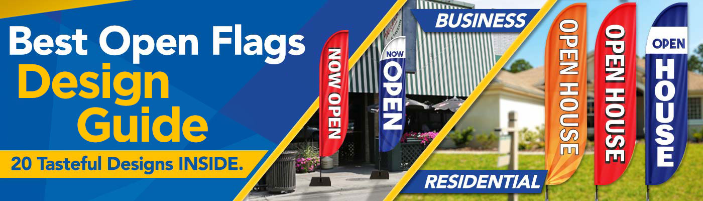 Best Open Flags Design Guide with 20 Tasteful Design Samples
