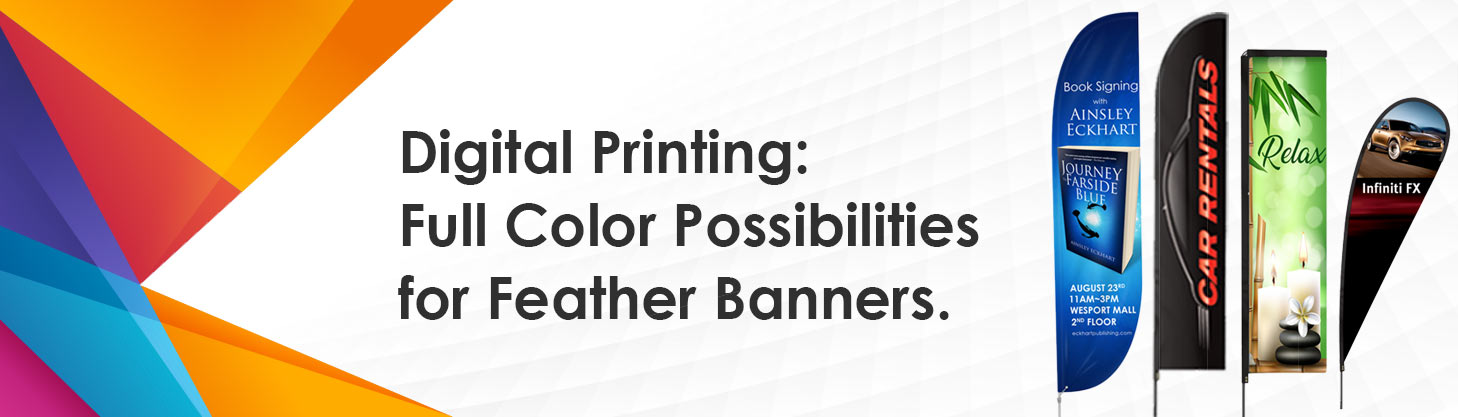 Digital Printing: Full Color Possibilities for Feather Banners