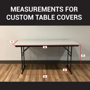 Ensuring your custom table cover fits perfectly is crucial for achieving a professional look.