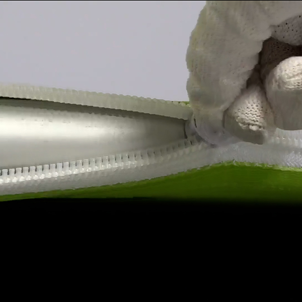 Slide the graphic over the assembled frame like a sleeve, then zip it closed at the bottom for a secure fit.