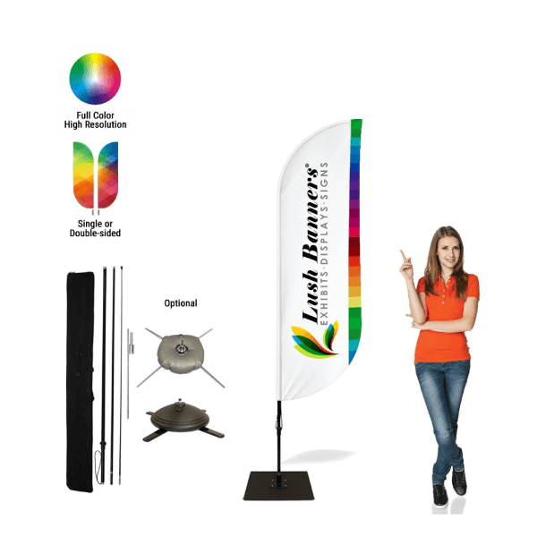 8ft Feather Banners