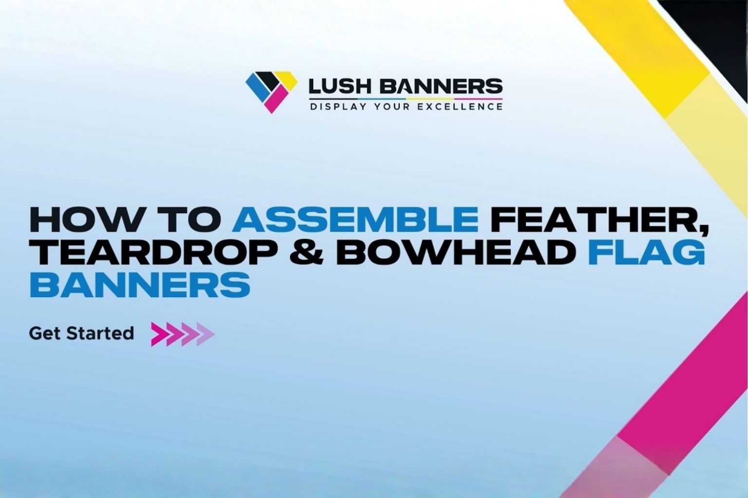 How to Assemble Feather, Teardrop & Bowhead Flag Banners | Easy Setup