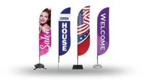 Pre-Designed Feather Flags
