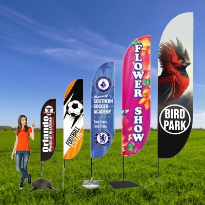 Custom outdoor flag banners