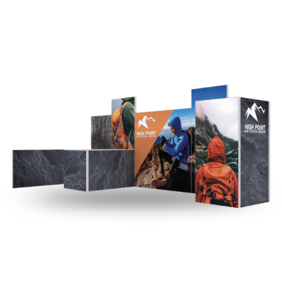 Reconfigurable Displays From Lush Banners