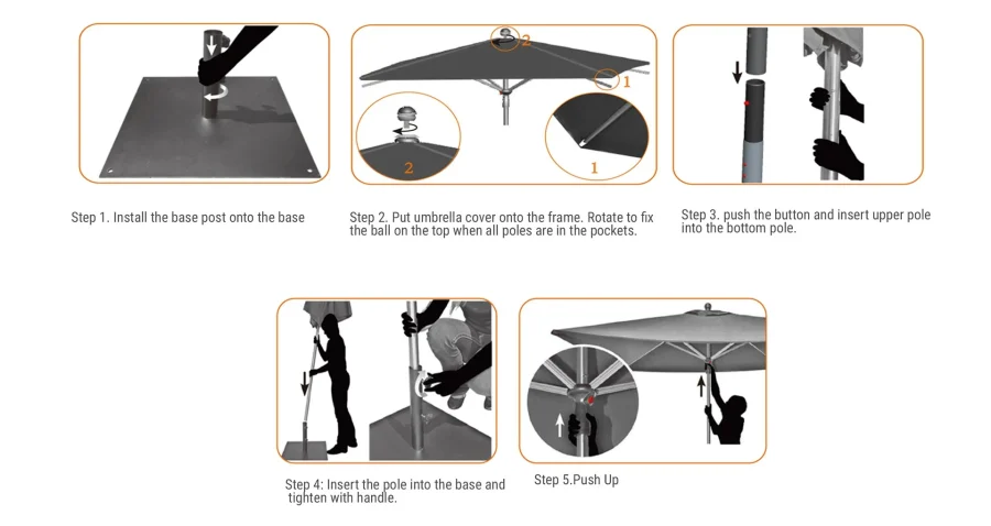 Easy to Assemble Custom Business Umbrellas